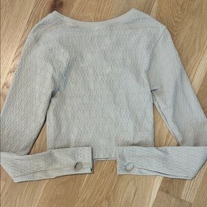 Elegant Gray Textured Women's Top